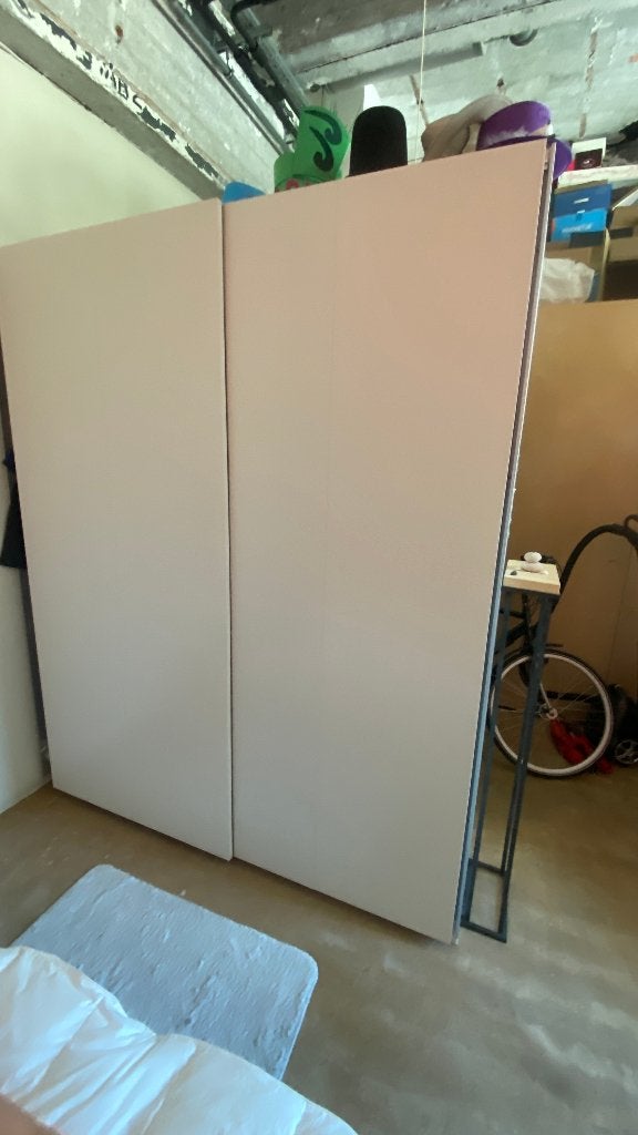 IKEA PAX 200x58x236 met schuifdeuren / roomdivider, Ophalen, Gebruikt, 200 cm of meer, 200 cm of meer
