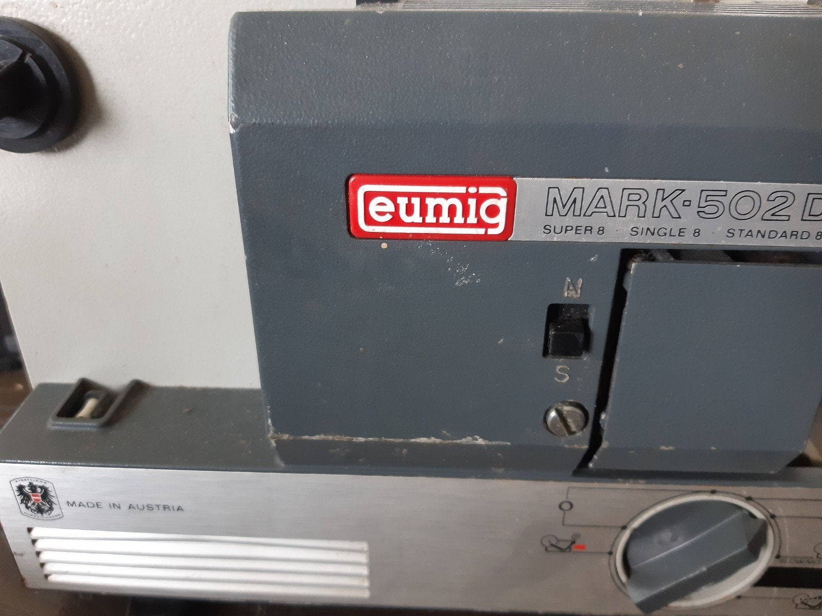 Eumig Mark-502 D Super 8/Single 8/Standard 8 Filmprojector, Ophalen of Verzenden, Gebruikt, Overige typen