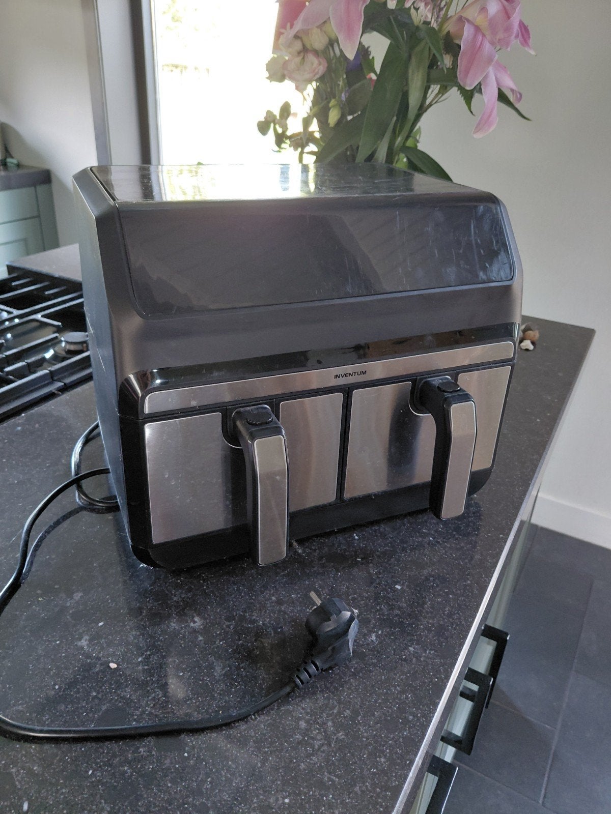 airfryer dubbele mand -als nieuw, Witgoed en Apparatuur, Ophalen, Zo goed als nieuw, Airfryer