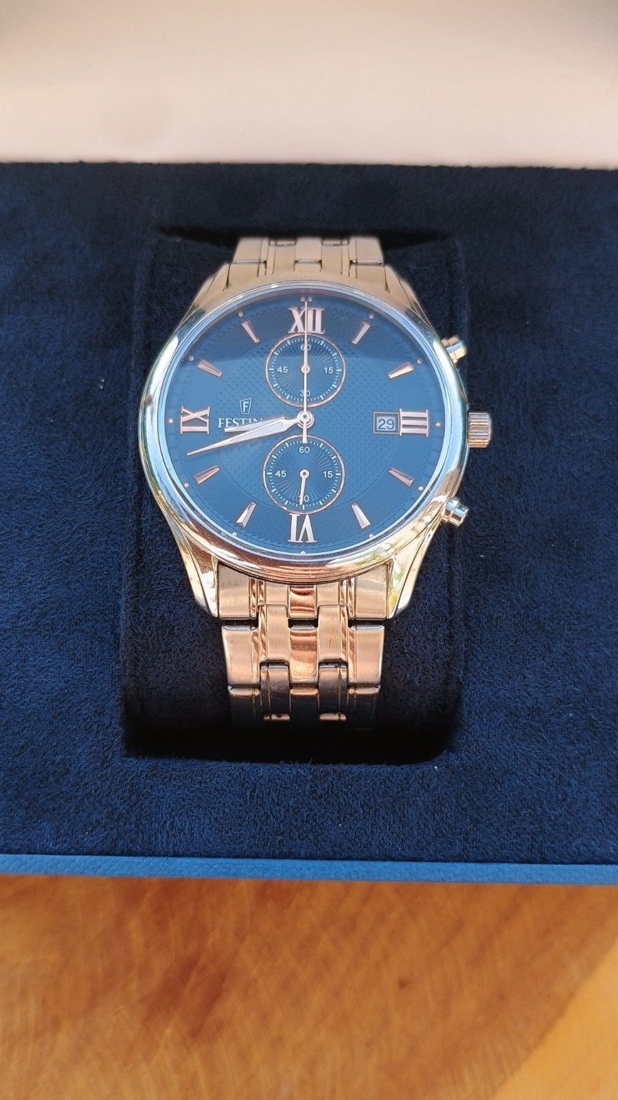 Festina Timeless Chronograph (Model F6854/7), Sieraden, Tassen en Uiterlijk, Horloges | Dames, Ophalen of Verzenden, Zo goed als nieuw