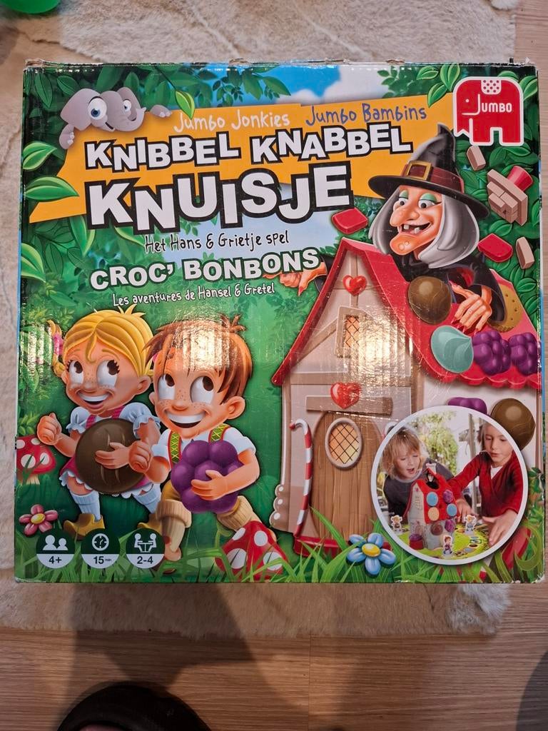 Knibbel Knabbel Knuisje Bordspel - Zo goed als nieuw, Drie of vier spelers, Ophalen of Verzenden, Zo goed als nieuw, Jumbo