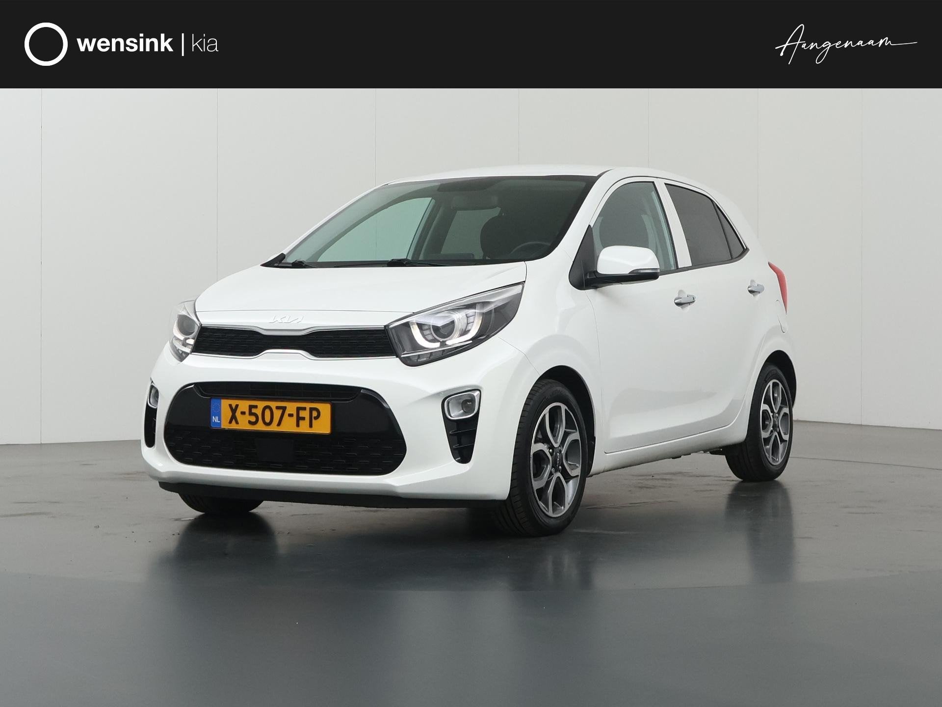 Kia Picanto 1.0 DPi DynamicPlusLine | Keyless | Navigatie |, Auto's, Voorwielaandrijving, Stof, Gebruikt, 4 stoelen
