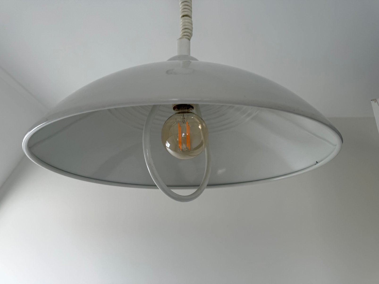 Vintage metalen pendant hanglamp | Dijkstra jaren ‘70, Zo goed als nieuw, Metaal, Dijkstra dutch design raak hala herda gepo vintage mid-century