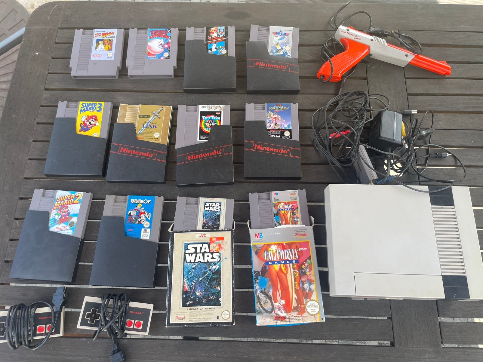 Nintendo NES met topspellen, Ophalen, Gebruikt, Met 2 controllers