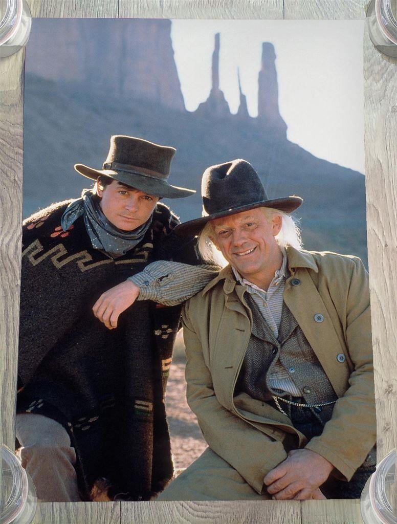 Back to the Future 3 Doc en Marty Mcfly Film Poster, Verzenden, Nieuw, A1 t/m A3, Film en Tv