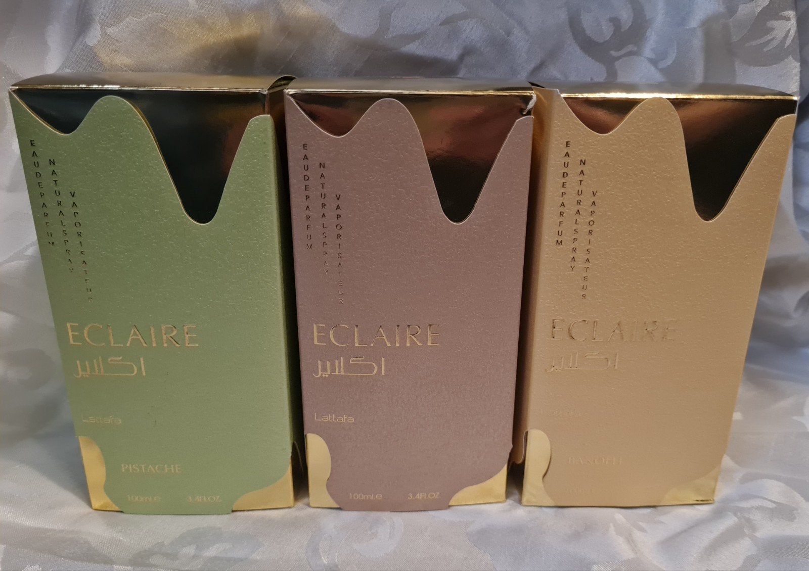 Lattafa Parfums: Pistache, Eclaire, Banoffi - 100 ml, Ophalen of Verzenden, Zo goed als nieuw