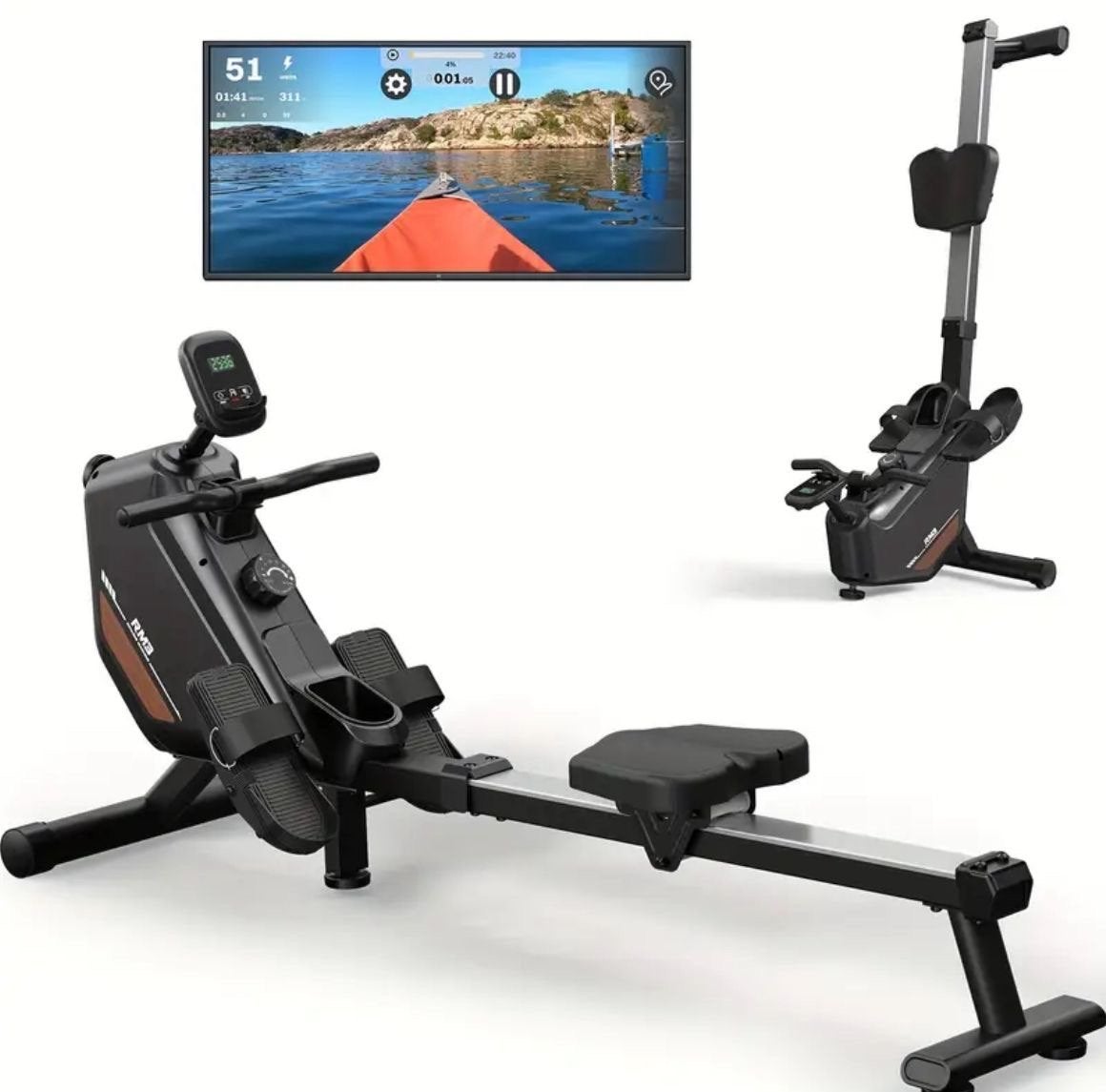 Orisyn RM3 Roeitrainer met Bluetooth Monitor - Nieuw in doos, Ophalen of Verzenden, Metaal, Roeitrainer, Armen