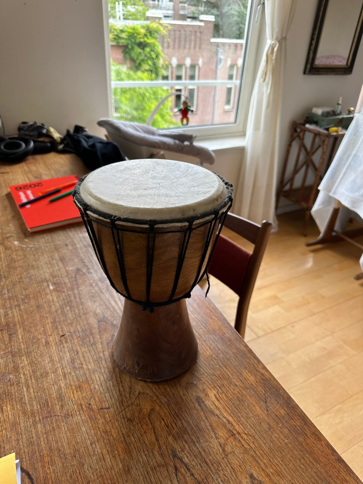 Mini djembe, Muziek en Instrumenten, Percussie, Ophalen, Gebruikt, Trommel