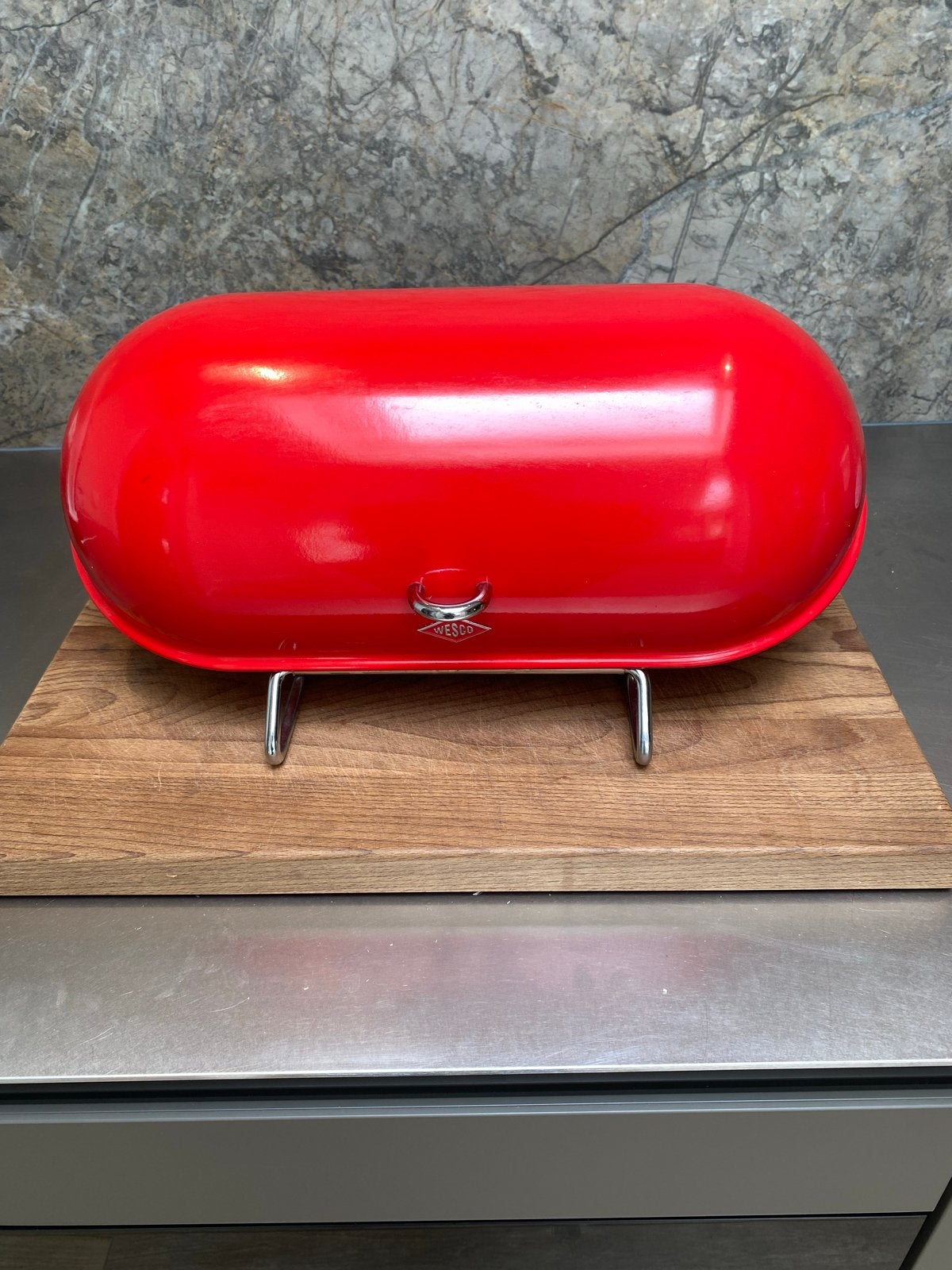 Wesco Broodtrommel Rood - Zo goed als nieuw, Ophalen, Zo goed als nieuw, Metaal, Broodtrommel