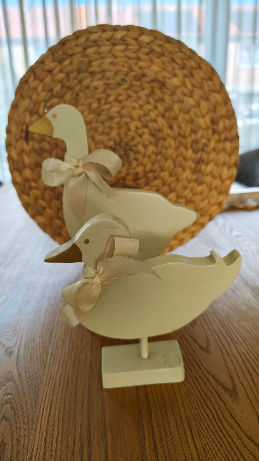 Houten gans en eend, Ophalen of Verzenden