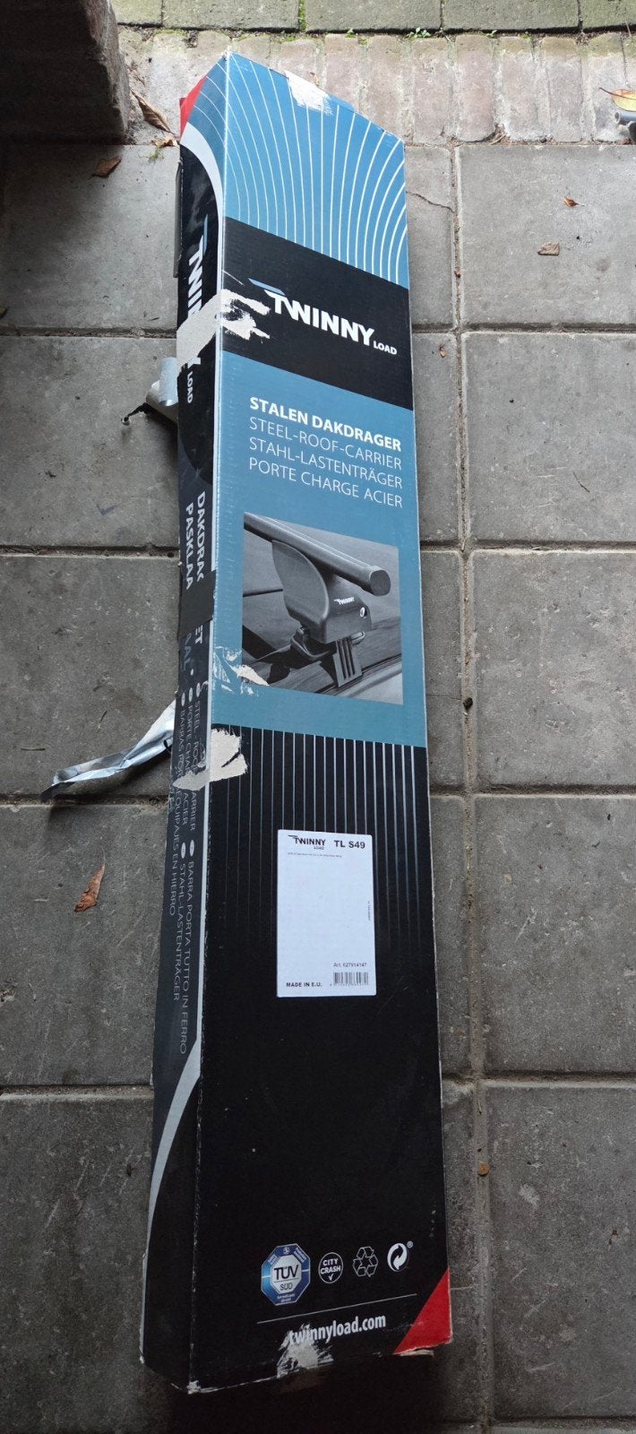Stalen dakdragerset Twinny Load S49 (geschikt voor Audi a3), Auto diversen, Dakdragers, Ophalen, Zo goed als nieuw