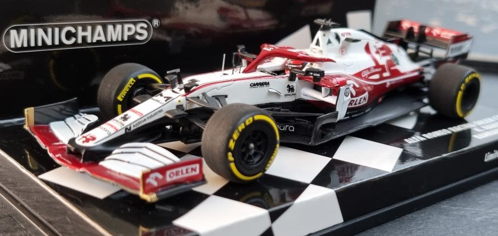 Minichamps Alfa Romeo C41 #7 Kimi Räikkönen 1:43 Bahrain GP, Ophalen of Verzenden, Nieuw, Auto, MiniChamps