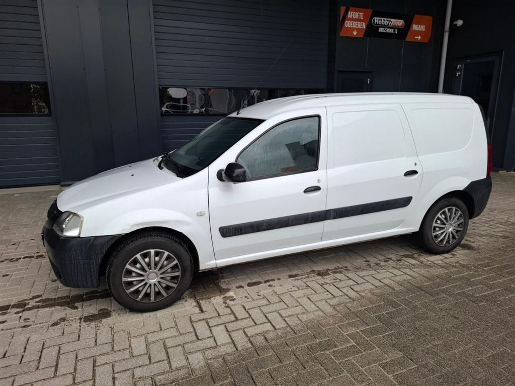 Dacia Logan 1.6 64KW VAN E4 2010, 1119 kg, 4 cilinders, Wit, Origineel Nederlands