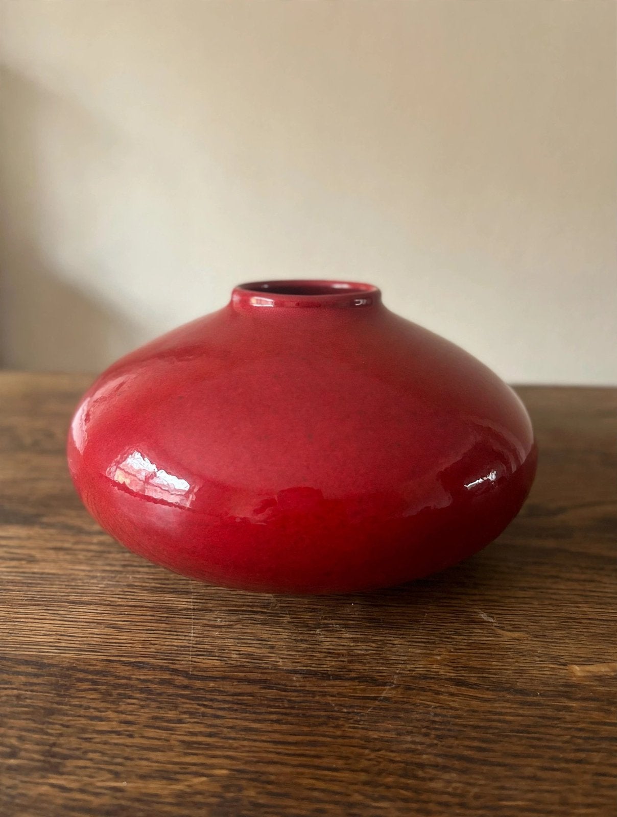 Vintage Scheurich UFO Vaas 629/13 Passion, Ophalen of Verzenden, Zo goed als nieuw, Geschikt voor droogbloemen, Steen/keramiek