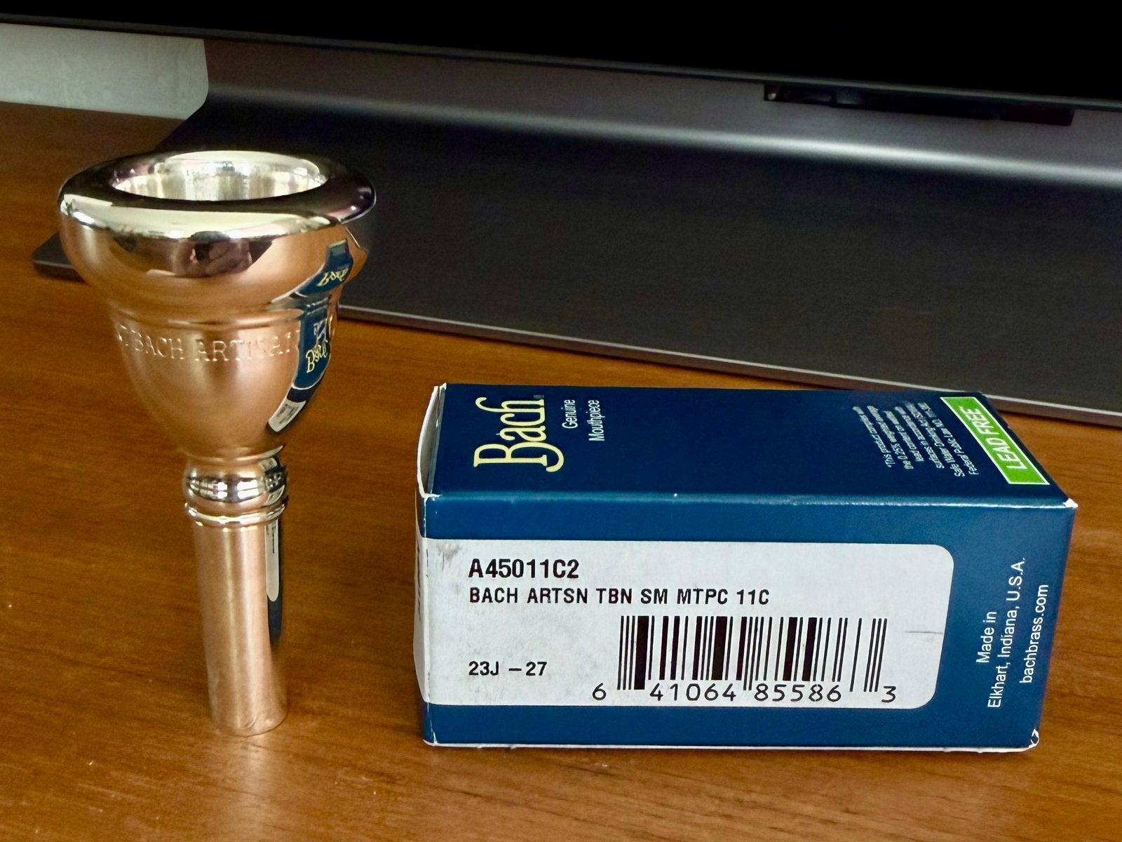 Bach Artisan Trombone Mondstuk A450 11C - Zo goed als nieuw, Ophalen of Verzenden, Zo goed als nieuw, Koperblazer