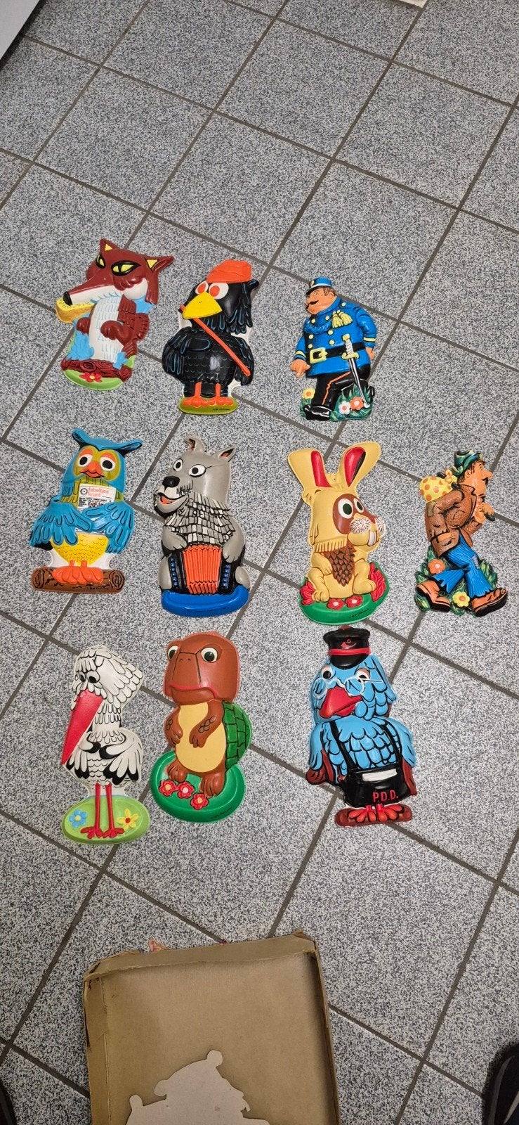 Vintage Gipsen Beelden van Fabeltjeskrant Figuren, Ophalen of Verzenden, Gebruikt