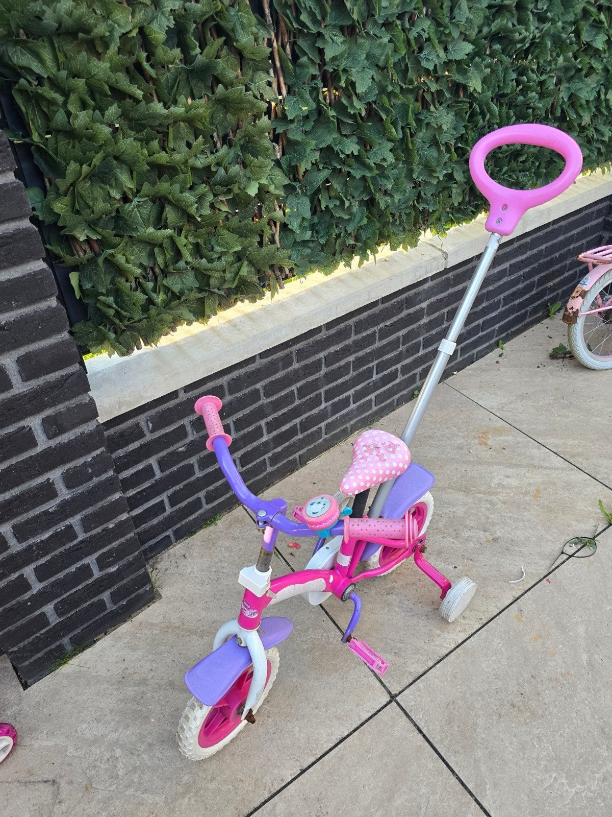 Kinderfiets 12 inch, Ophalen, Terugtraprem, Zijwieltjes, Gebruikt