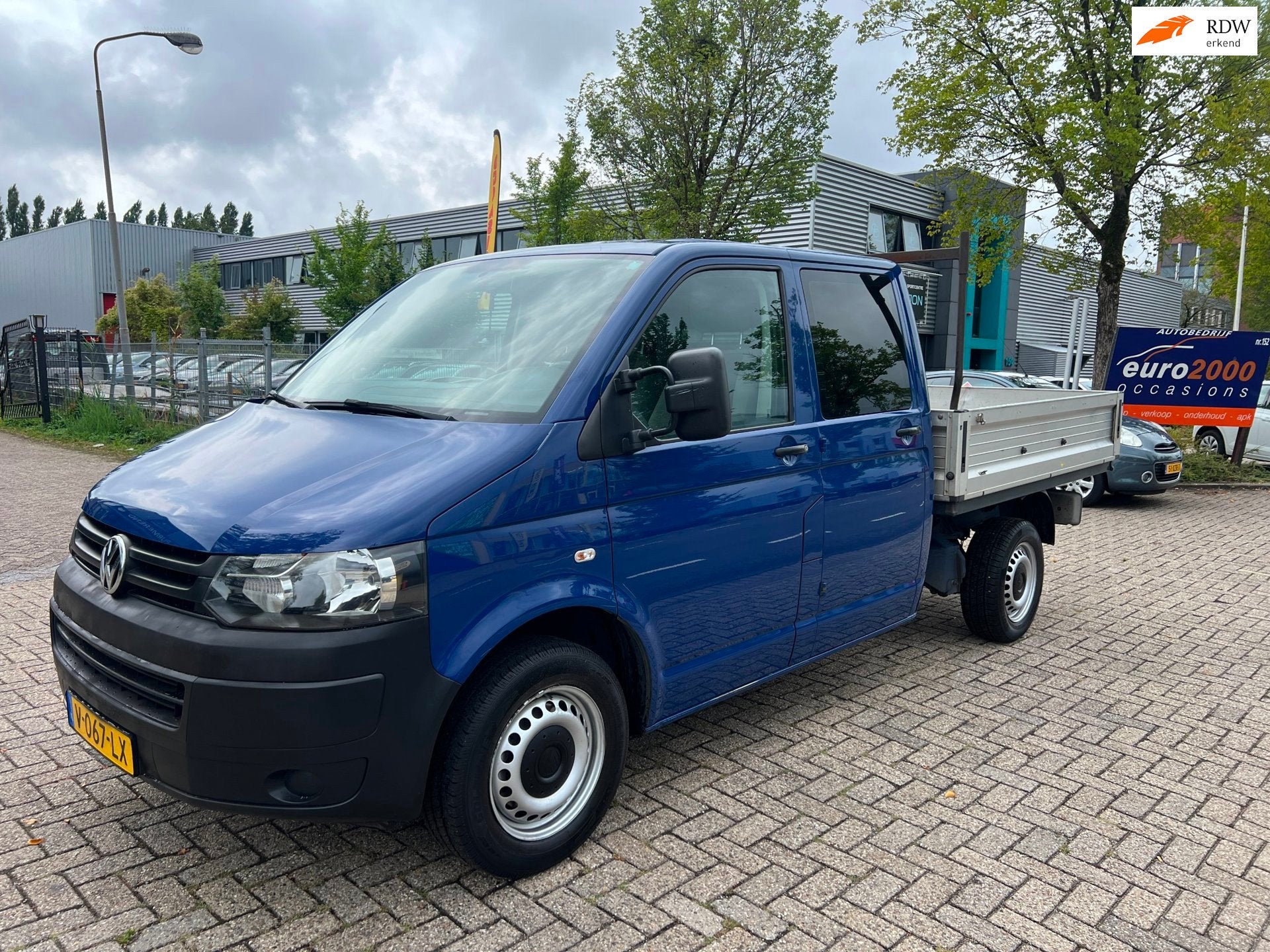 Volkswagen Transporter 2.0 TDI L2H1 DC - PICK UP - 6 ZITTER, Auto's, Voorwielaandrijving, Euro 5, Stof, Gebruikt