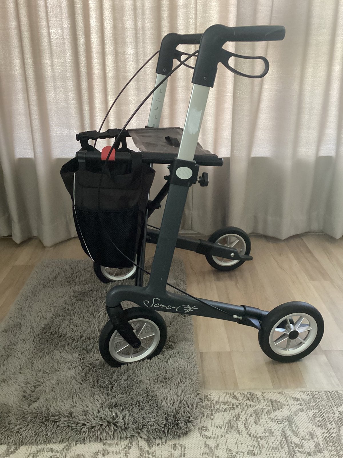 Superlichte Server CF Carbon L rollator, Diversen, Rollators, Ophalen, Opvouwbaar