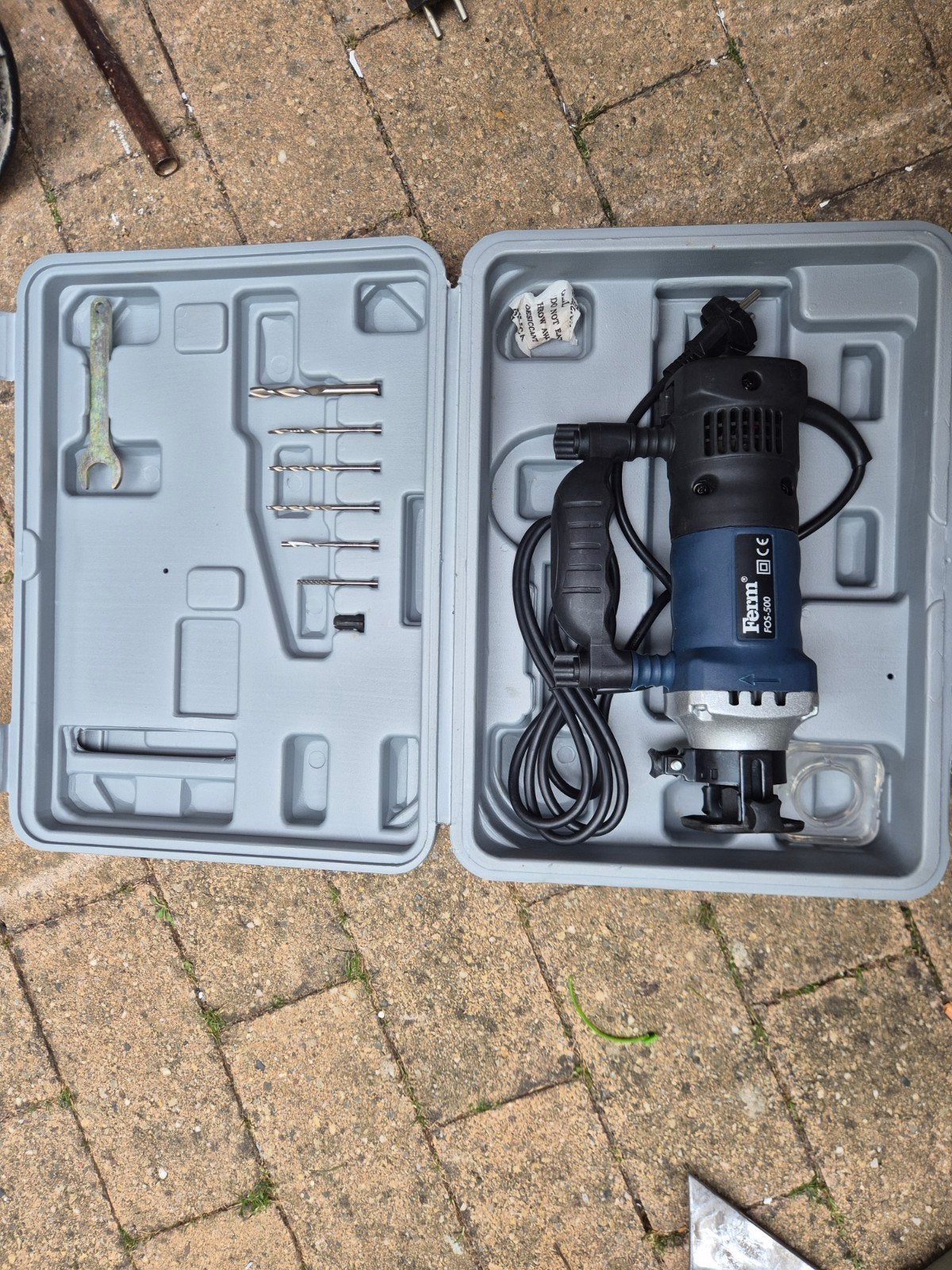 Freesmachine Ferm FOS-500 met accessoires, Doe-het-zelf en Verbouw, Gereedschap | Freesmachines, Gebruikt, Ophalen of Verzenden