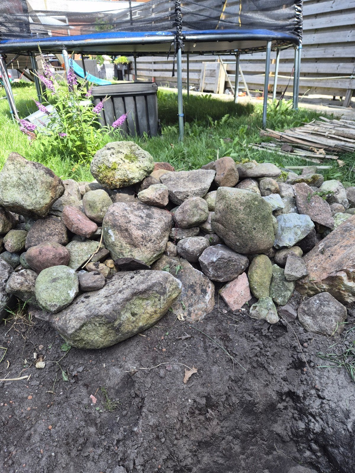 Natuurlijke veldkeien voor tuin of decoratie, Tuin en Terras, Ophalen, Overige materialen, Gebruikt, Kei