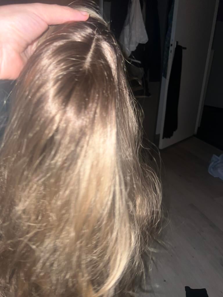 Mooie pruik humain haar, Ophalen of Verzenden, Nieuw, Pruik of Haarverlenging