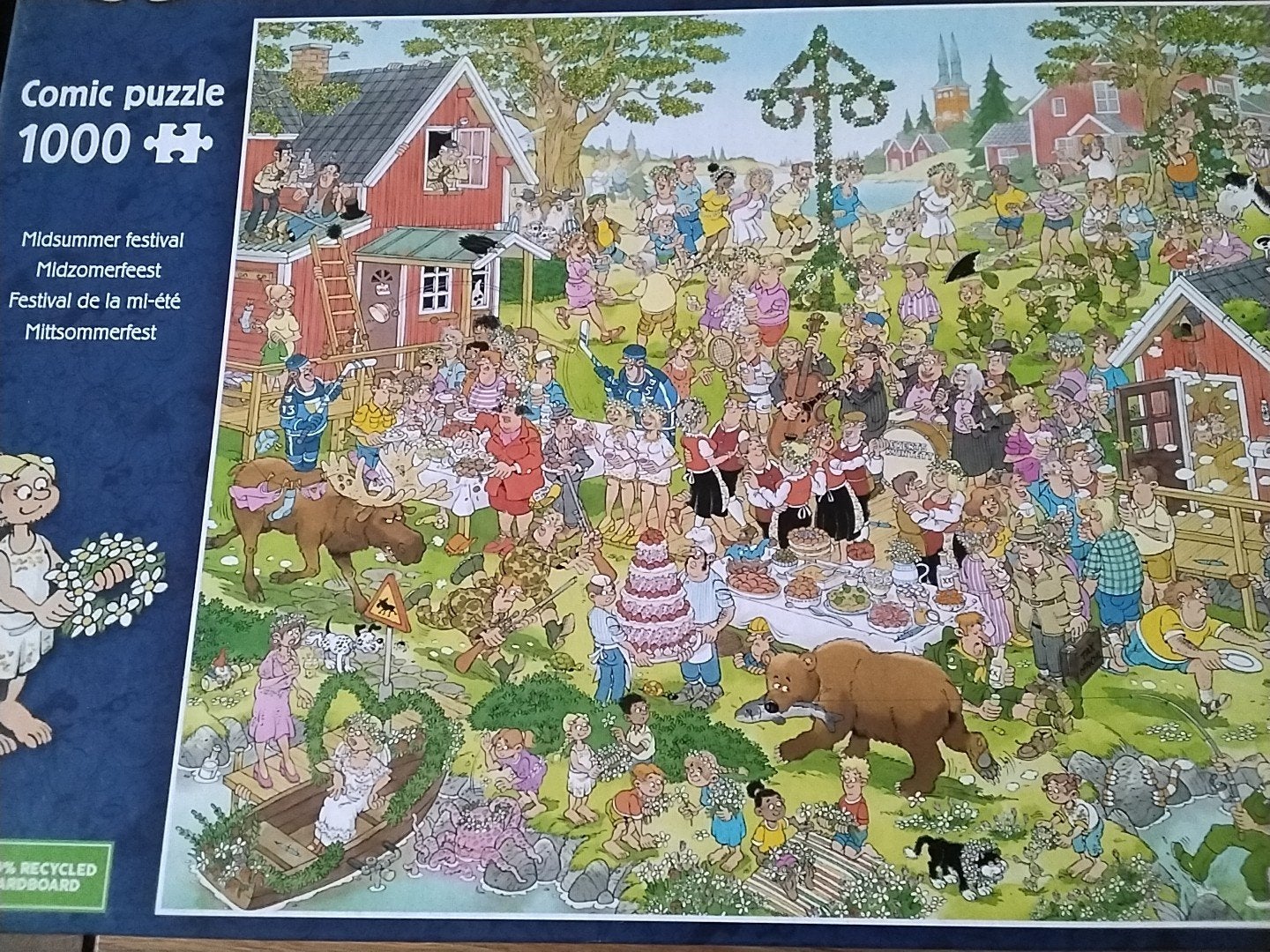Jan van Haasteren 1000 stukjes, Ophalen of Verzenden, 500 t/m 1500 stukjes, Zo goed als nieuw
