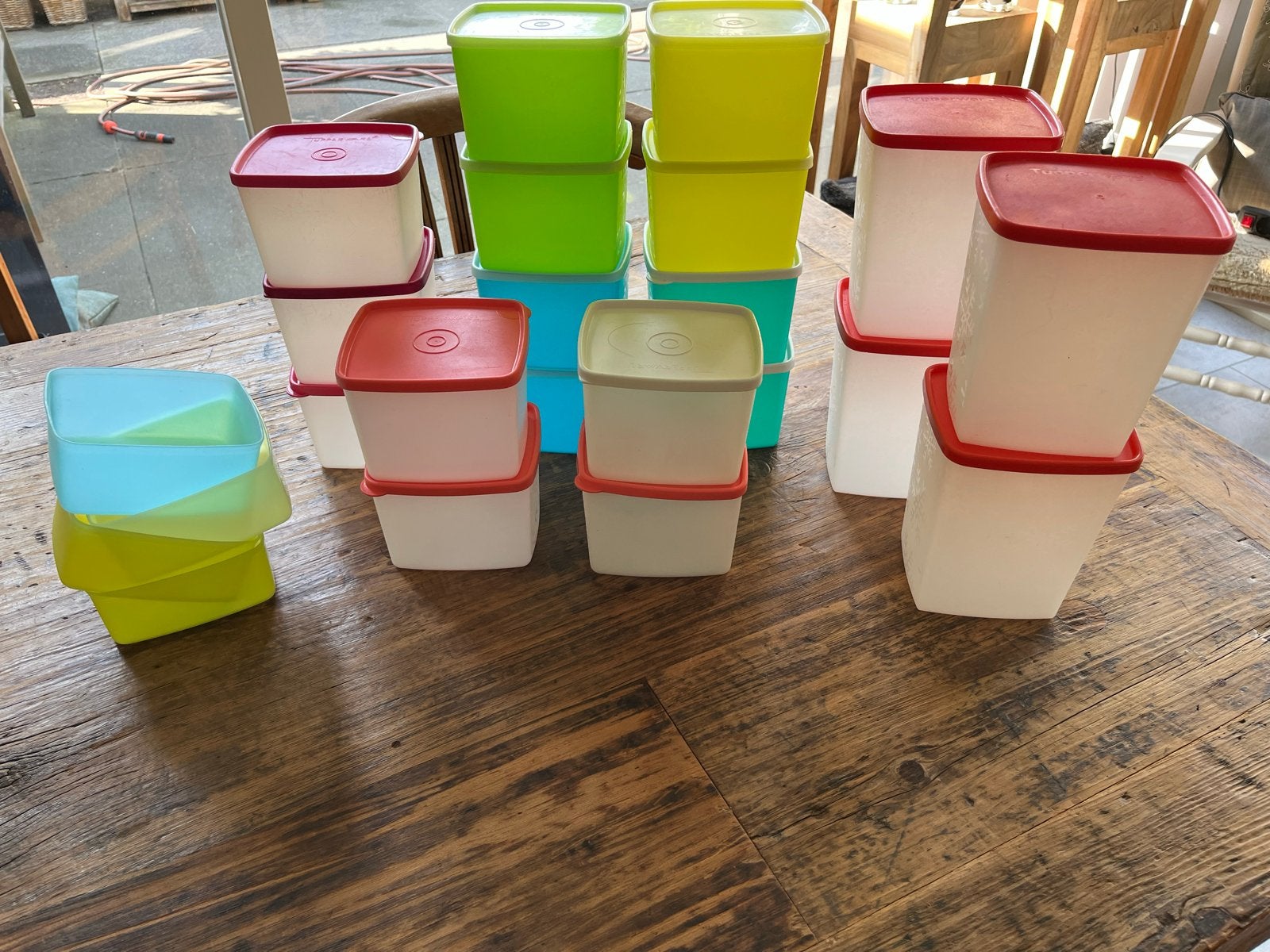 Tupperware diepvries bewaardozen, Ophalen, Gebruikt, Bewaardoos, Blauw