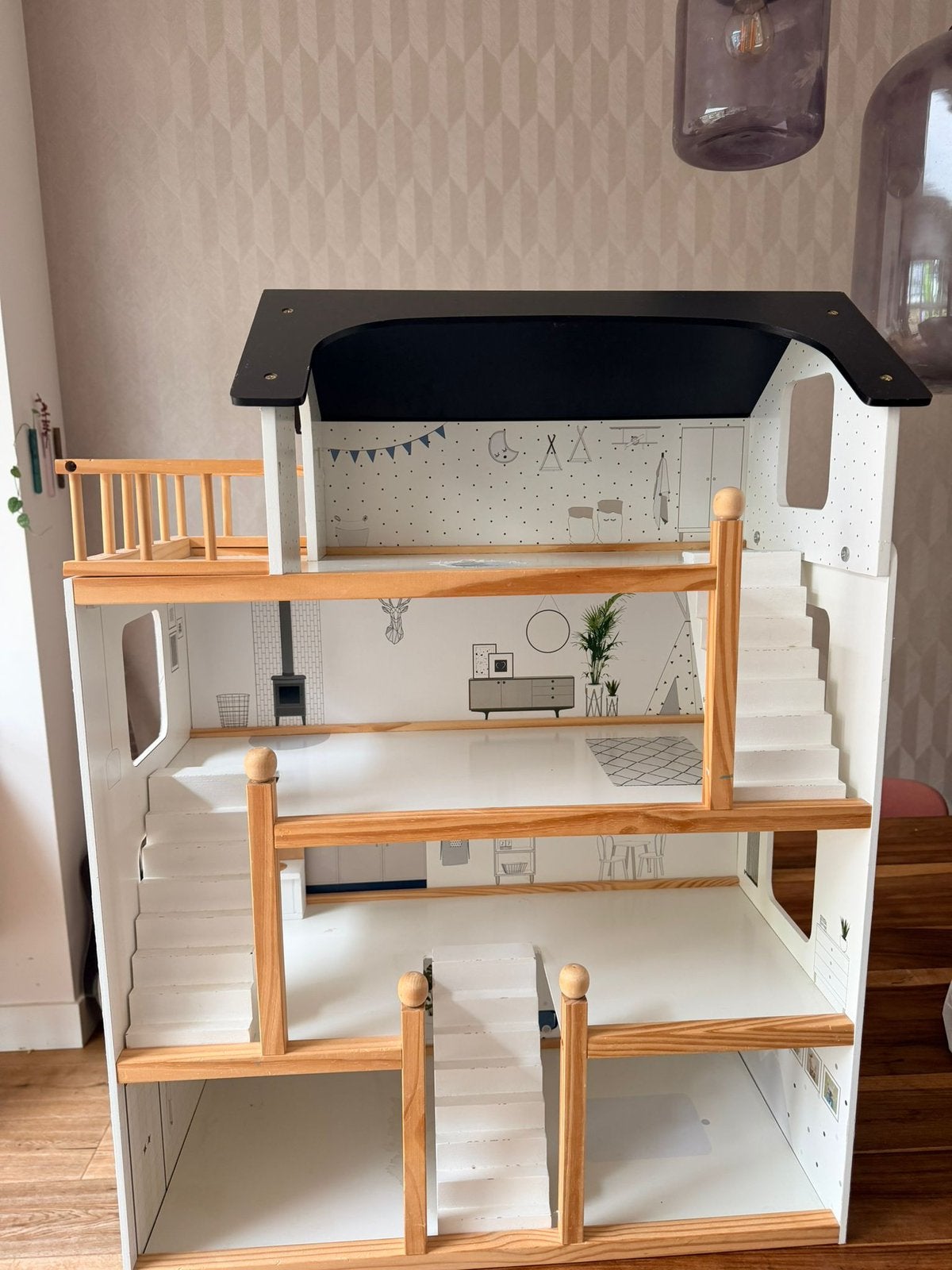 Poppenhuis Petite Amélie, Ophalen, Zo goed als nieuw, Kooi, Minder dan 60 cm