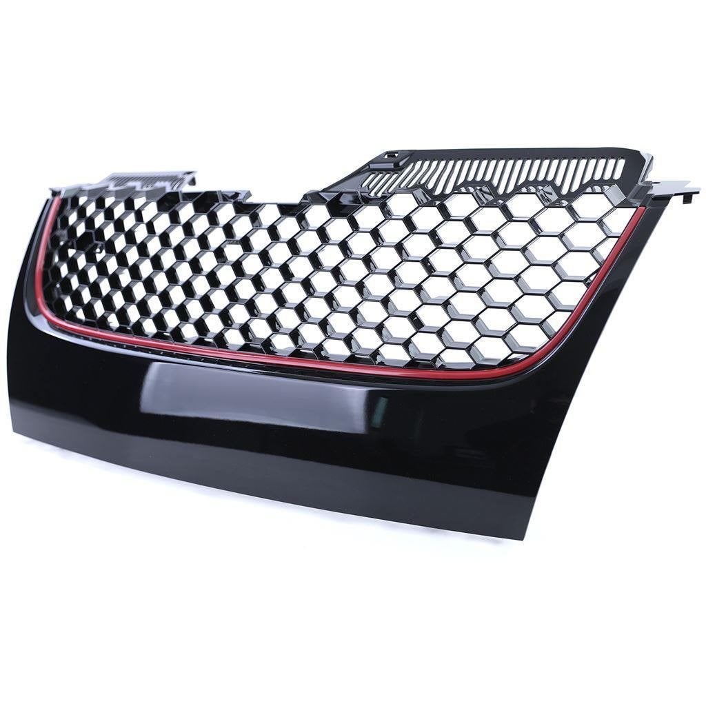 Honingraat Grill Rode Bies Geschikt Voor Vw Golf 5 GTI, Verzenden, Automotive Parts, A.parts@hotmail.nl, Trasmolenlaan 12 3447 GZ Woerden