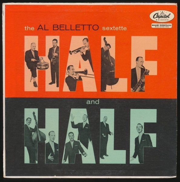 LP Al Belletto Sextette - Half and half (USA, 1955), Ophalen, Gebruikt, 12 inch, Jazz