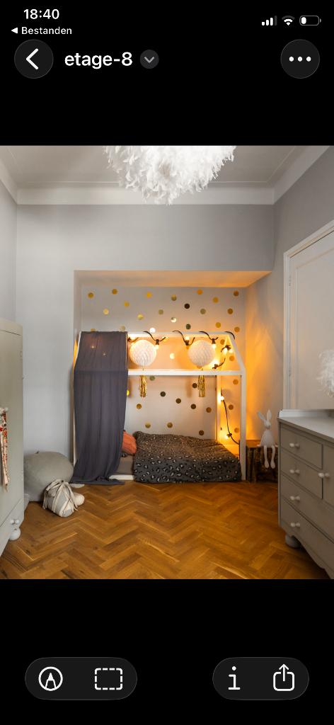 Bopita huisbed kind 160cm x 80cm, Ophalen, Gebruikt, 70 tot 85 cm, 140 tot 160 cm