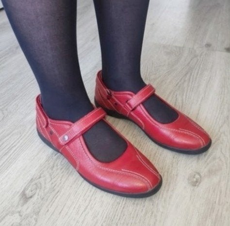 Wolky dames leren schoenen rood maat 41 - Zeer comfortabel, Wolky, Verzenden, Zo goed als nieuw, Rood