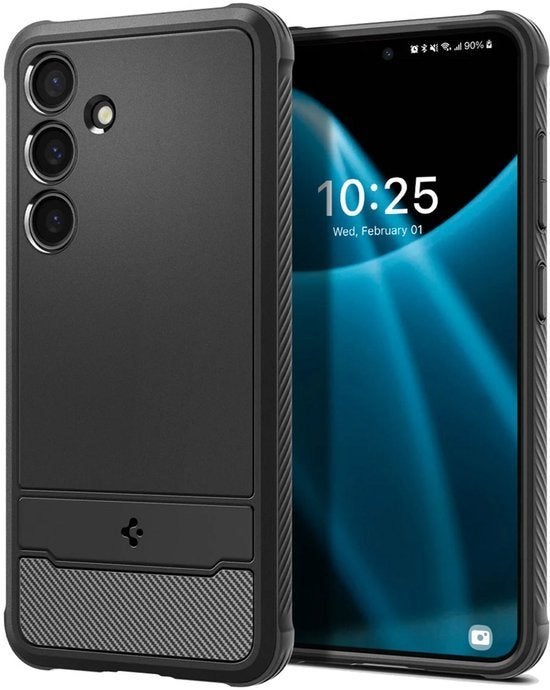 Spigen Rugged Armor Galaxy S24 Zwart (Hoesje)*nieuw*, Nieuw, Spigen 1, Ophalen of Verzenden, Spigen