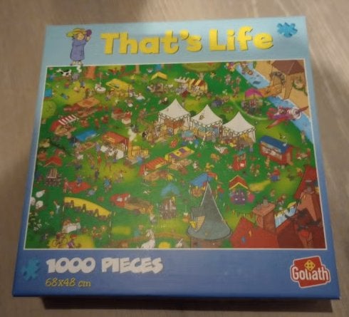 Nieuwe puzzel that's life 1000 stukjes festival terrein, Ophalen of Verzenden, 500 t/m 1500 stukjes, Nieuw