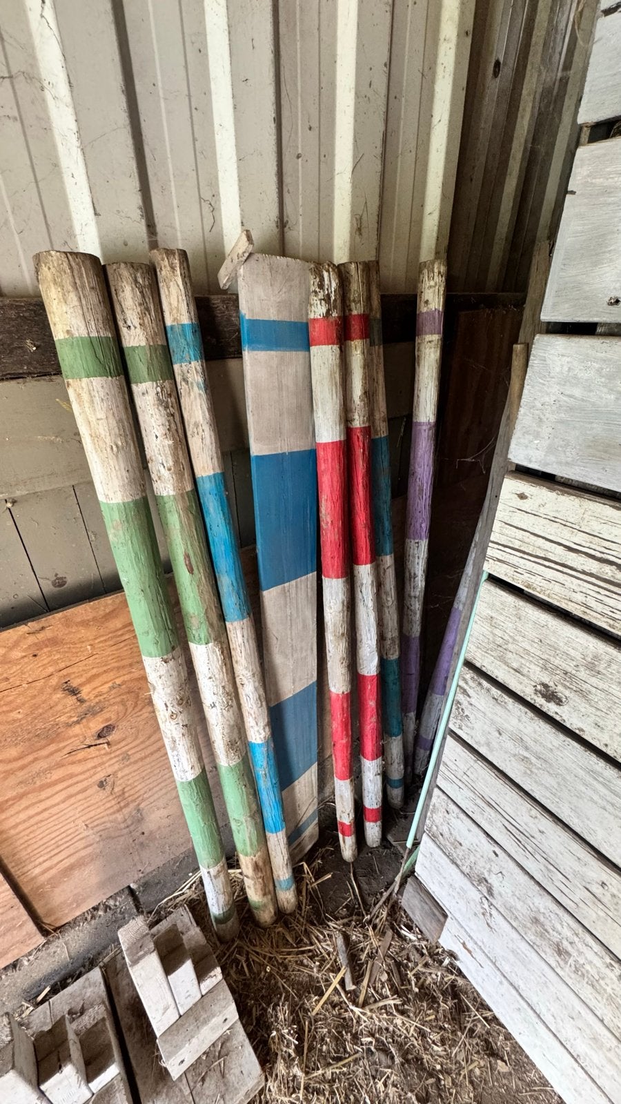 Springbalken en staanders te koop, Ophalen, Gebruikt, Springen