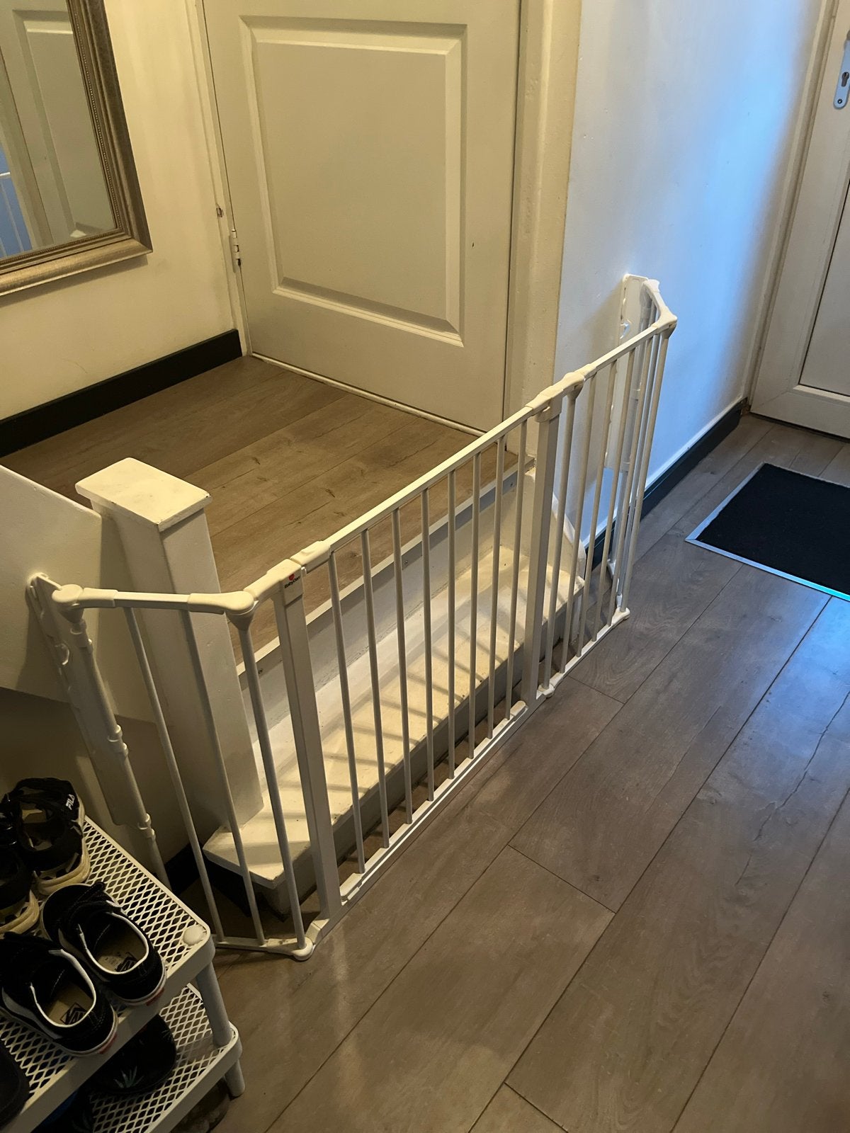 BabyDan Flex Traphekje - 1.55m - Eenvoudig te openen, Ophalen, Gebruikt, 115 cm of meer, Metaal of IJzer