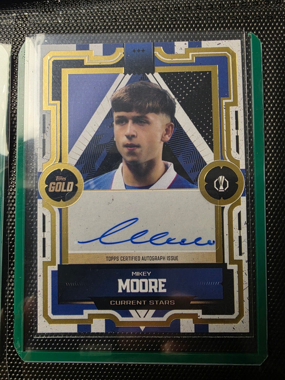 Mikey Moore Topps Gold Autograph Kaart - Current Stars, Ophalen of Verzenden