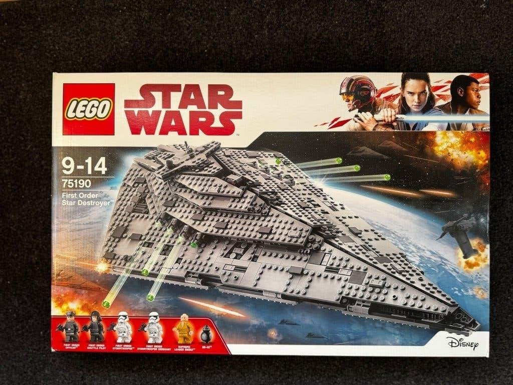 LEGO Star Wars 75190 First Order Star Destroyer – compleet, Kinderen en Baby's, Star Wars, Lego, Ophalen of Verzenden, Zo goed als nieuw