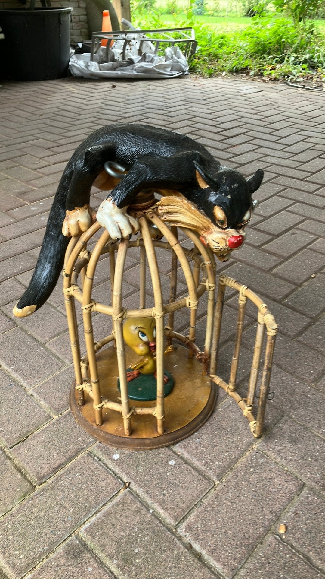 Looney tines tweetyven sylvester, Ophalen of Verzenden, Gebruikt, Tv, Beeldje, Replica of Model
