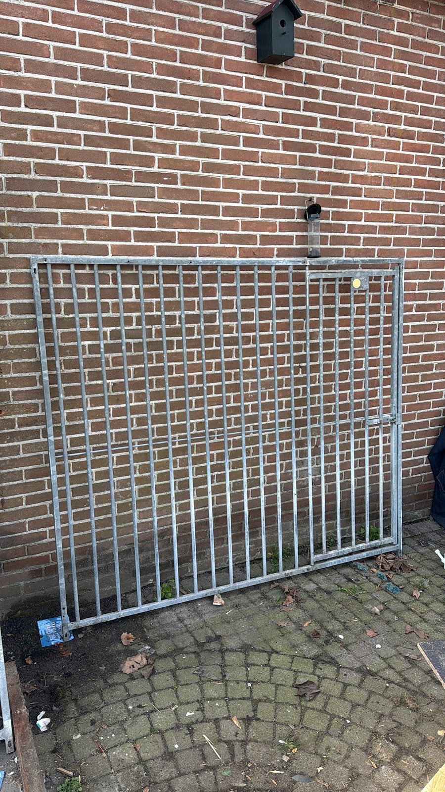 Kenneldeel hondenhok hekwerk met deur, Ophalen, Zo goed als nieuw, IJzer, Tuinhek