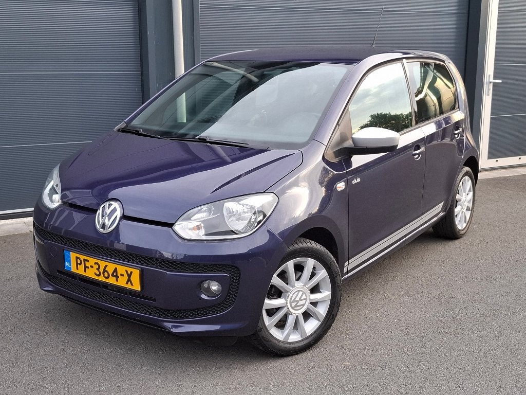 Volkswagen up! 1.0 High up! Club BlueMotion 60PK  2016 Blauw, Voorwielaandrijving, Stof, Stoelverwarming, Bedrijf