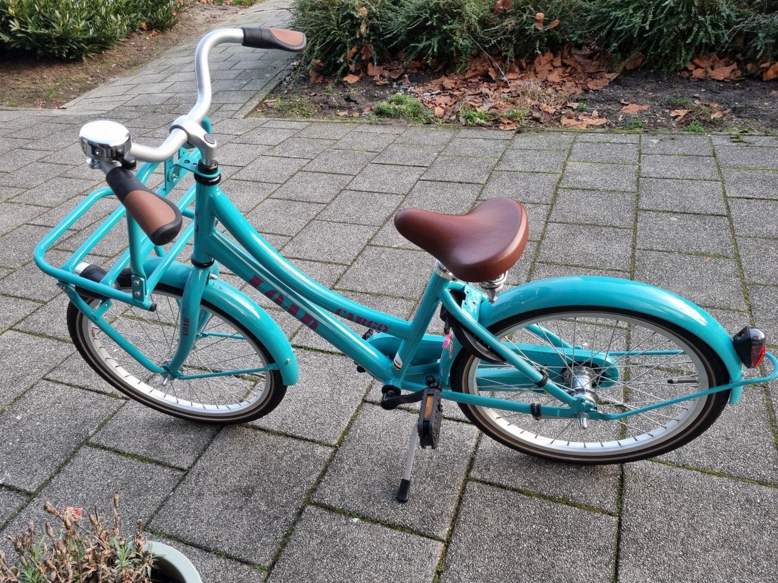 20 inch Kinderfiets met fietskratdrager - Nette staat, Fietsen en Brommers, Ophalen, Gebruikt, 20 inch of meer
