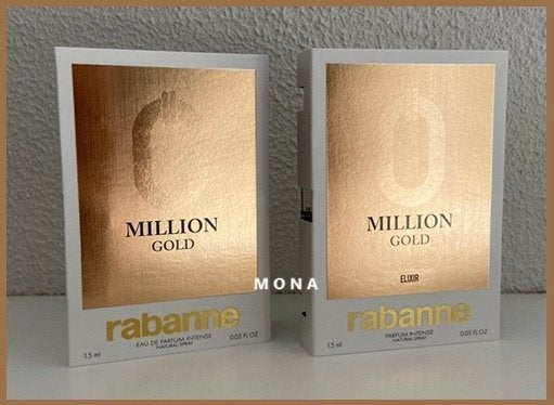 Million Gold for Him set 2 parfum samples proefjes testers, Sieraden, Tassen en Uiterlijk, Verzenden, Nieuw