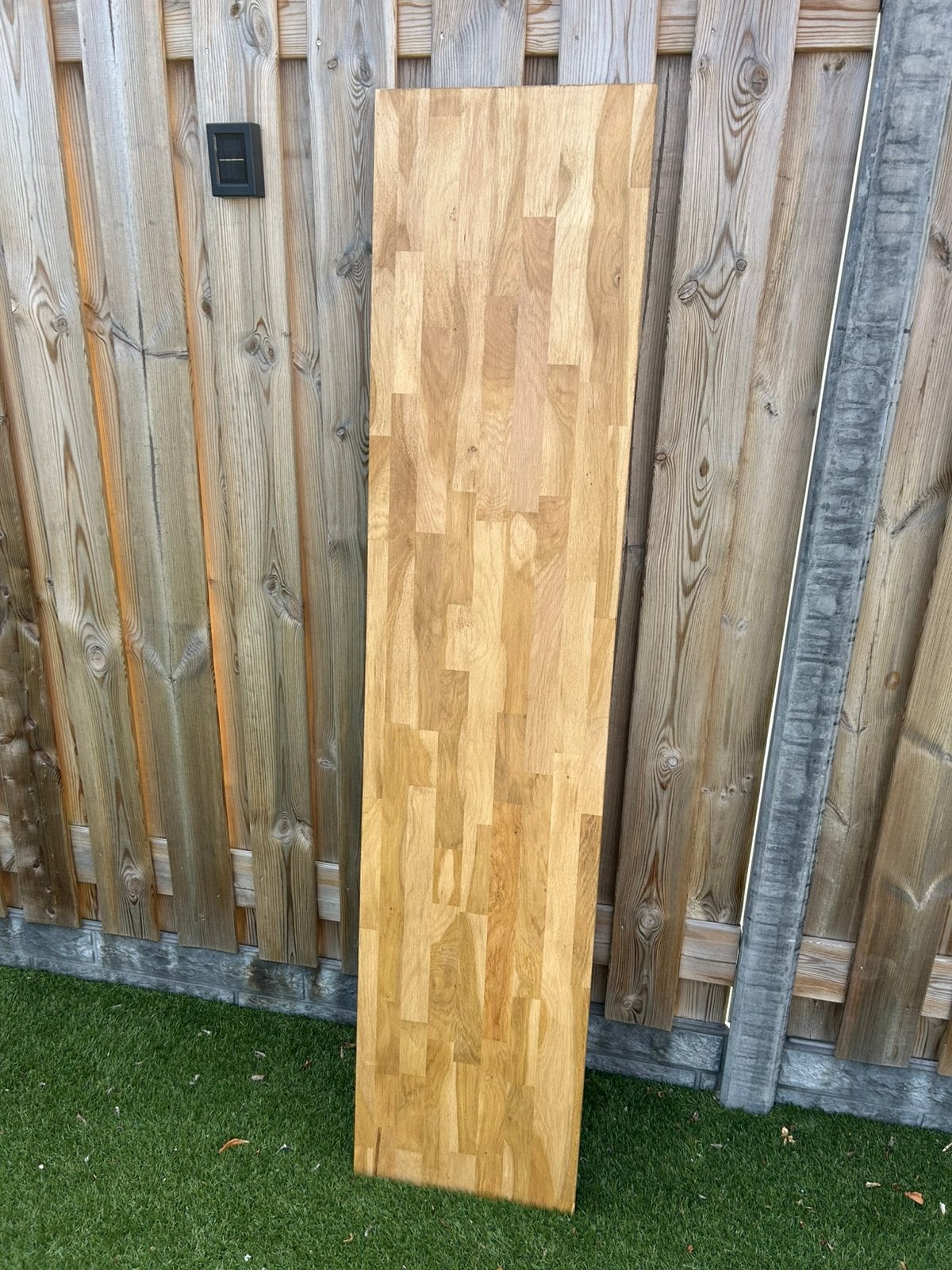 Gratis afhalen gelakte eiken plank 180 x 40 cm, Doe-het-zelf en Verbouw, Hout en Planken, Ophalen, Minder dan 25 mm, Eiken, Zo goed als nieuw