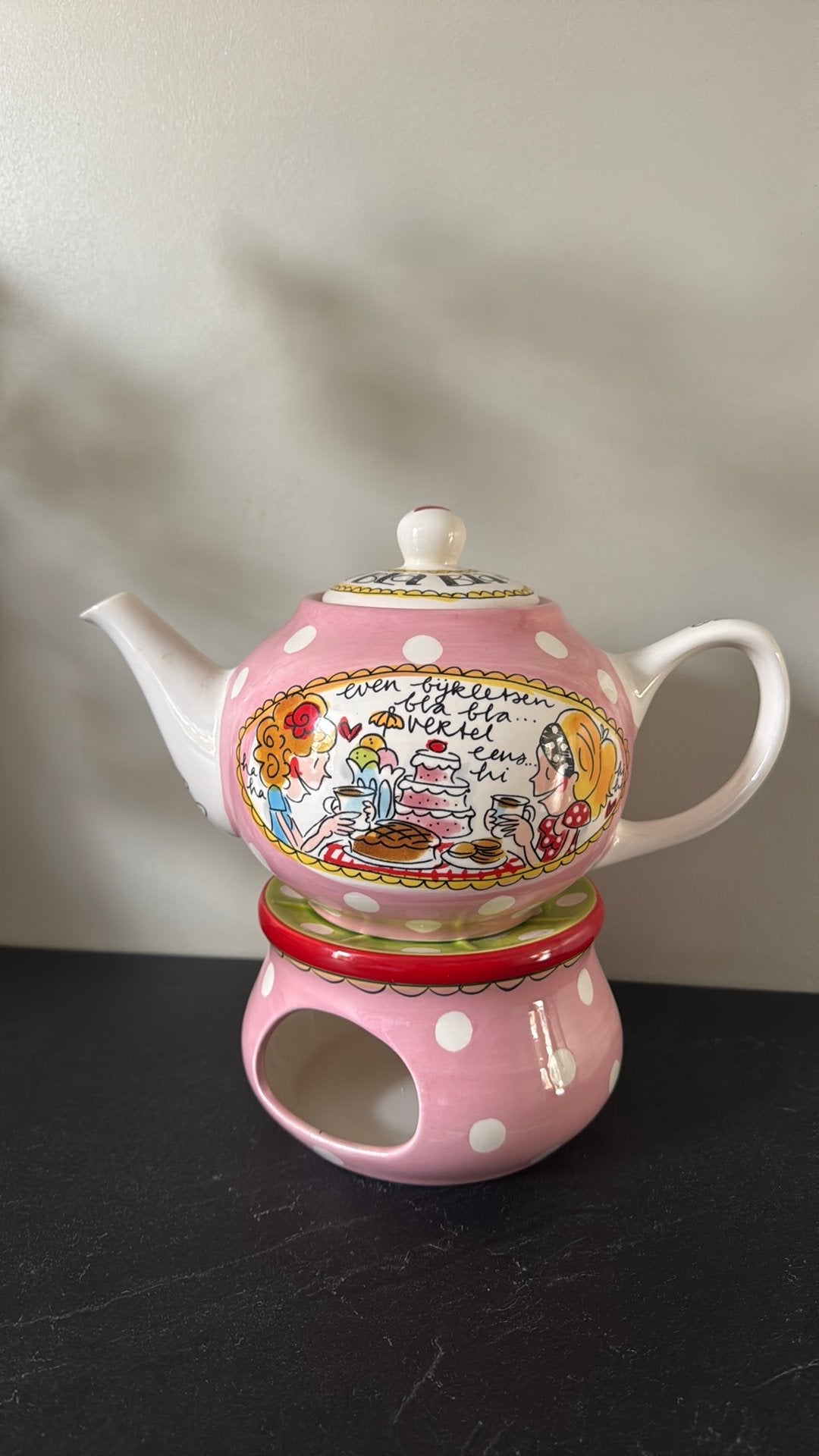 Blond Amsterdam servies: theepot en brander, Ophalen