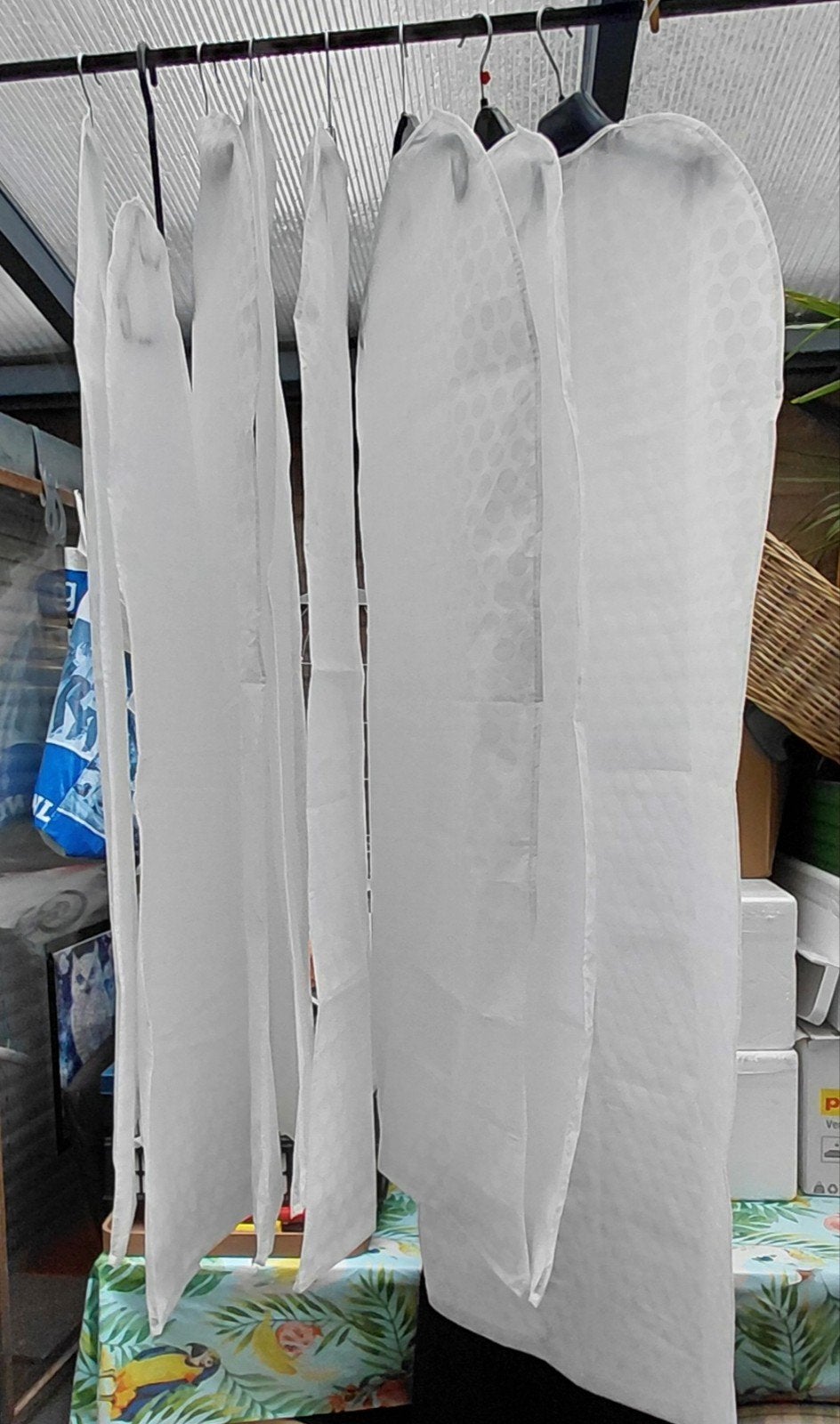 8x IKEA PLURING Kledinghoezen 100x58 cm PE+EVA, Ophalen of Verzenden, Gebruikt, Kunststof