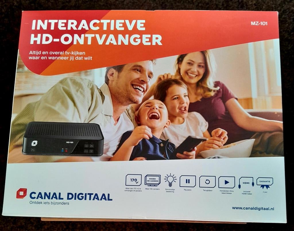 Nieuwe Canal Digitaal Interactieve HD-ontvanger MZ-101, Ophalen of Verzenden, Nieuw, Decoder