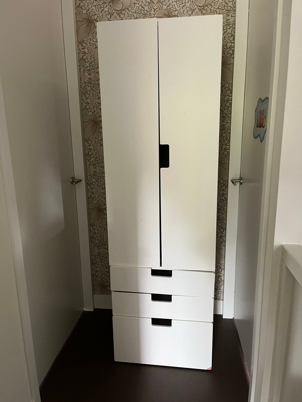 Witte kledingkast met lades - Ikea Stuva, Ophalen, Gebruikt, 200 cm of meer, 50 tot 100 cm