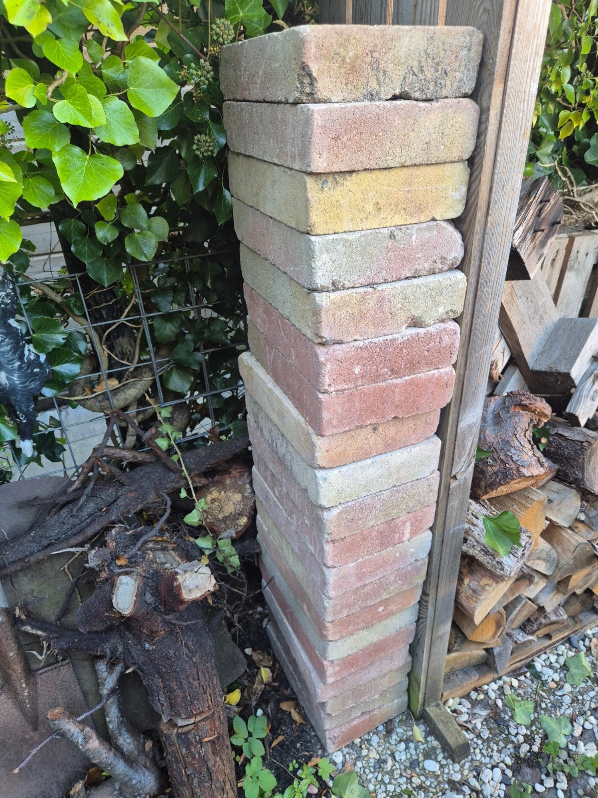 Bonte tegels terra en geel 20x30, Tuin en Terras, Ophalen, Overige materialen, Gebruikt, Minder dan 5 m²